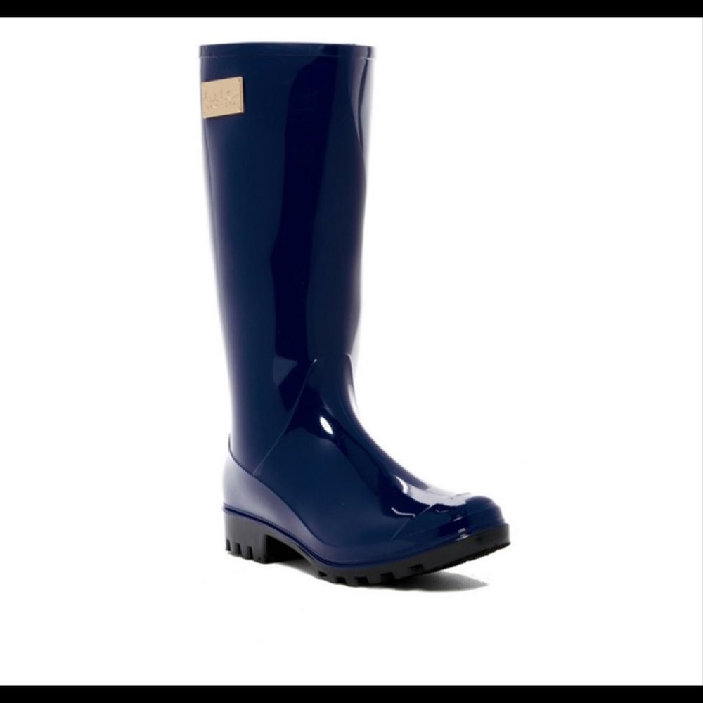 Nicole Miller Rainy Day Boots (Navy) NIB